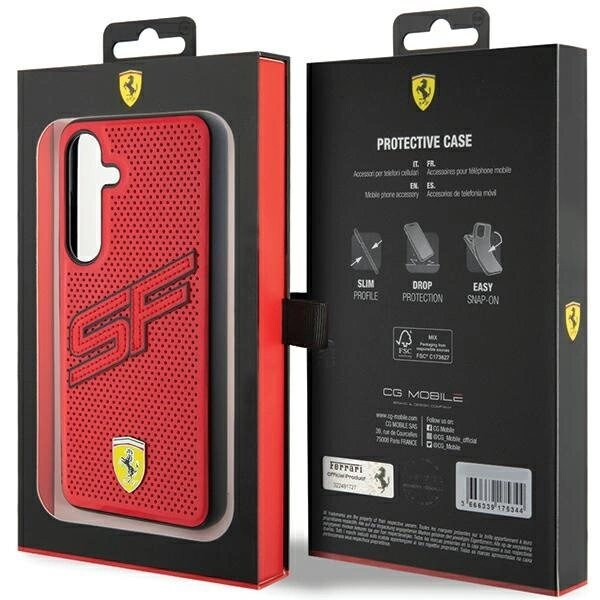 Ferrari Big SF perforert deksel til Samsung Galaxy S24+ - Rød