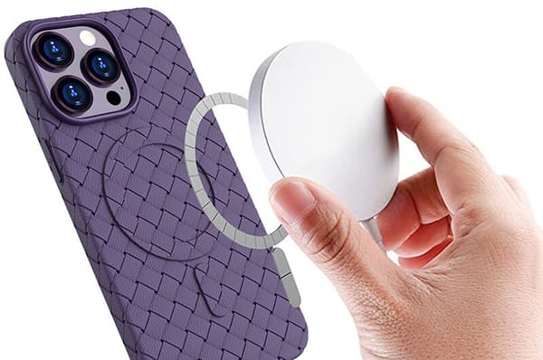 MagSafe Woven Deksel til iPhone 15 - Svart