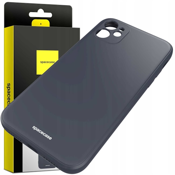 Spacecase Silikonfodral För Iphone 11 Svart Skydd