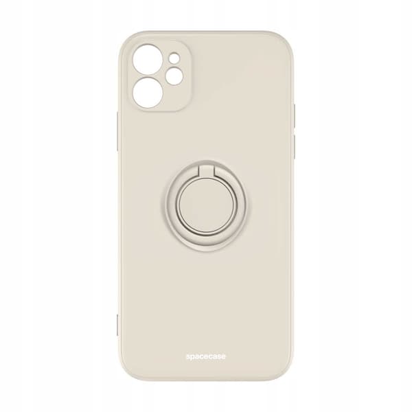 Spacecase Silikon Ringfodral För Iphone 11 12 13 14 15 Bone