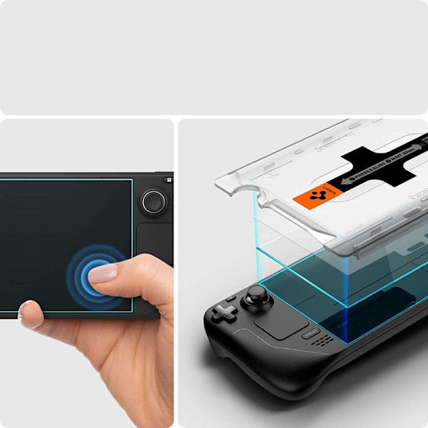 HERDET GLASS SPIGEN GLAS.TR "EZ FIT" DAMPDEKSEL KLAR