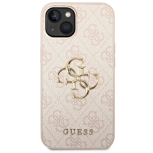 Guess GUHCP14M4GMGPI iPhone 14 Plus 6.7 rosa/rosa hardt deksel 4G Big Metal Logo