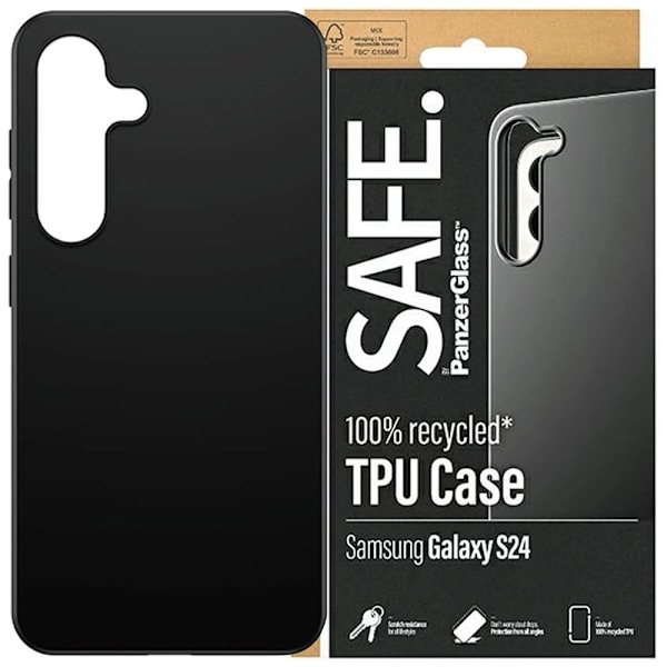 SAFE by PanzerGlass deksel til Samsung Galaxy S24 - svart