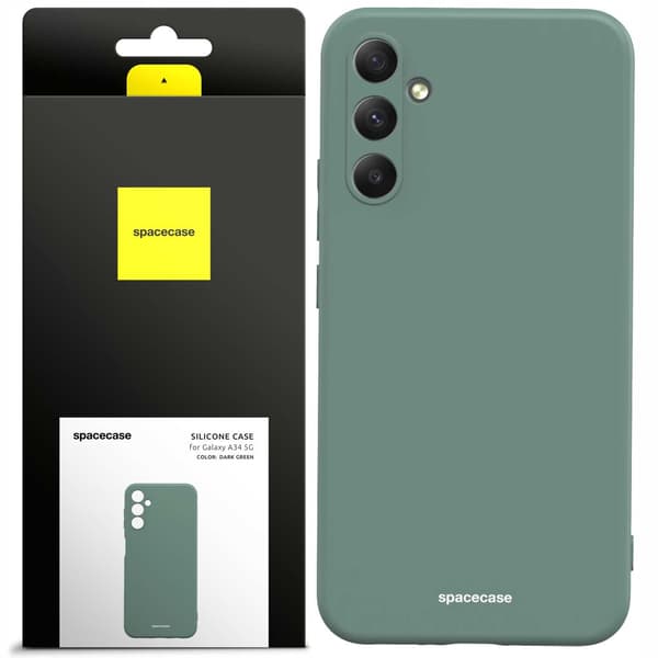 Spacecase Silikonfodral För Samsung Galaxy A34 5G Green