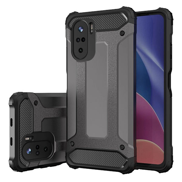HYBRID ARMOR PANSRET HYBRID COVER TIL XIAOMI REDMI K40 PRO+ / K40 PRO / K40 / POCO F3 GULD