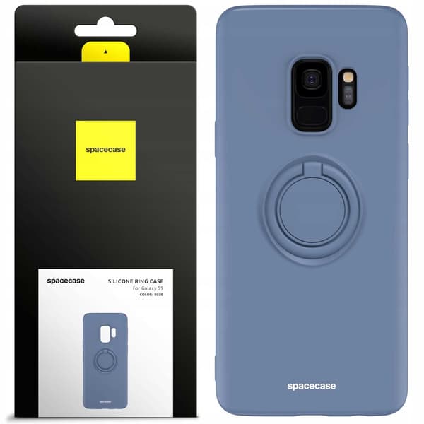 Spacecase Silikonecase Ring För Samsung Galaxy S9 Blue