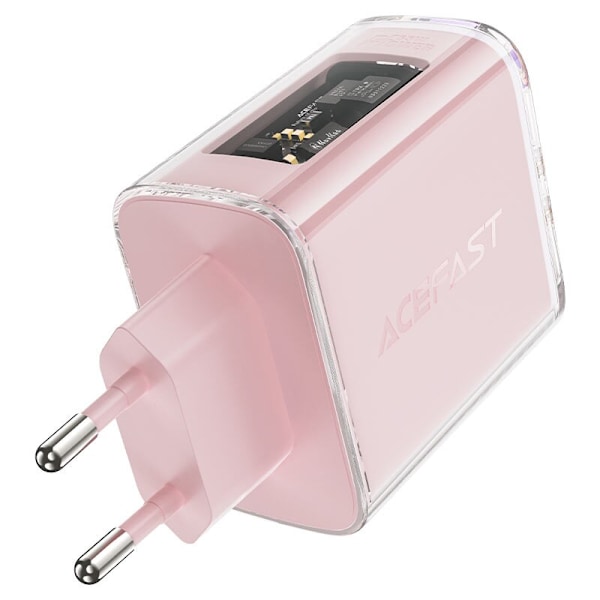 Acefast GaN-lader 65W 3 porter (1xUSB, 2xUSB C) grønn (A45)