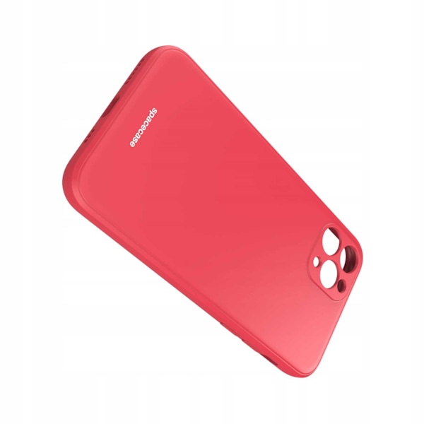 Spacecase Silikonfodral För Iphone 11 Pro Max Rött Skydd
