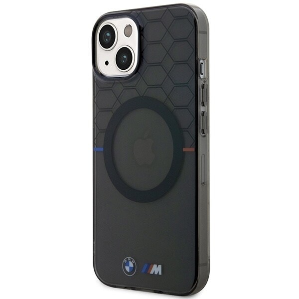 BMW BMHMP14MHGPK-deksel til iPhone 14 Plus 6.7 - grått mønster MagSafe