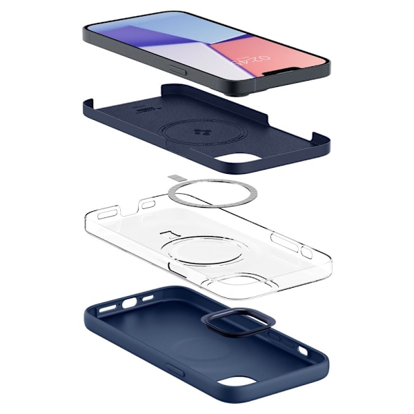 SPIGEN SILIKONE FIT MAG MAGSAFE IPHONE 14 PLUS NAVY BLUE