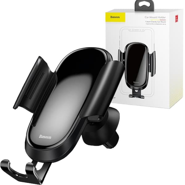 Baseus Future Gravity Car Mount gravity bilfeste for luftventil svart (SUYL-WL01)