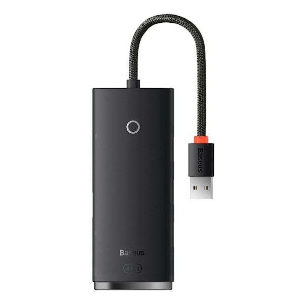 BASEUS MULTIFUNKTIONEL 4-PORTS HUB (USB-A TIL 4XUSB-A 3.0) 0,25 M SORT