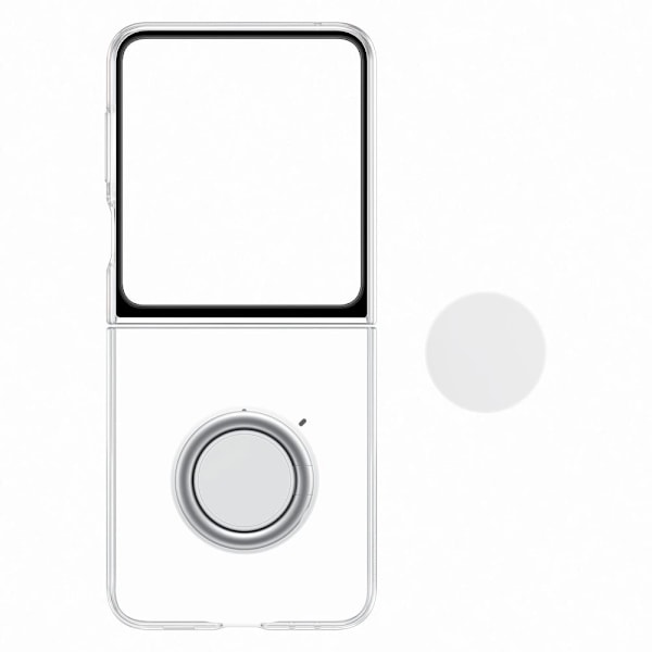 GADGET CASE SILIKONE COVER TIL SAMSUNG GALAXY Z FLIP 5 + USB C 25W VÆGOPLADER - GENNEMSIGTIG