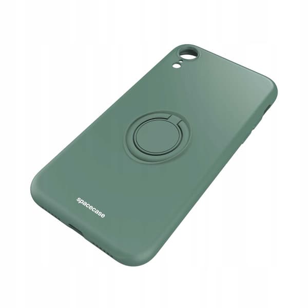 Spacecase Silikonfodral För Iphone Xr Mörkgrönt Skydd