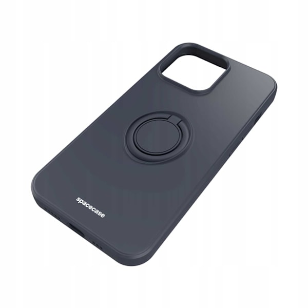 Spacecase Silikonecase Ring För Iphone 13 Svart Skydd