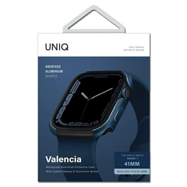 UNIQ veske Valencia Apple Watch Series 4/5/6/7/8/SE 40/41mm. blå/koboltblå