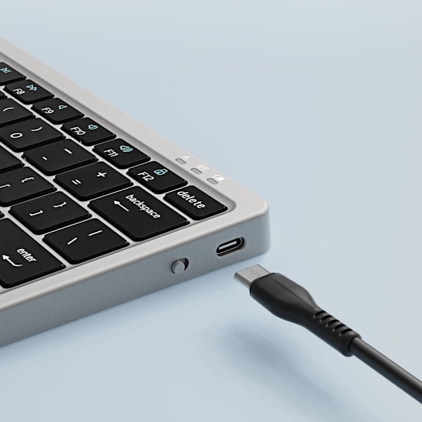 Dux Ducis OK Series trådløst Bluetooth-tastatur med pekeplate - Svart