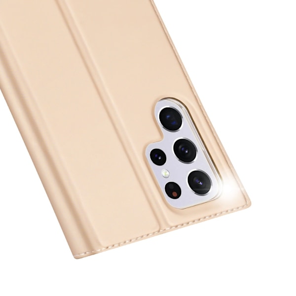 Dux Ducis Skin Pro-deksel med flip for Samsung Galaxy S22 Ultra Gold