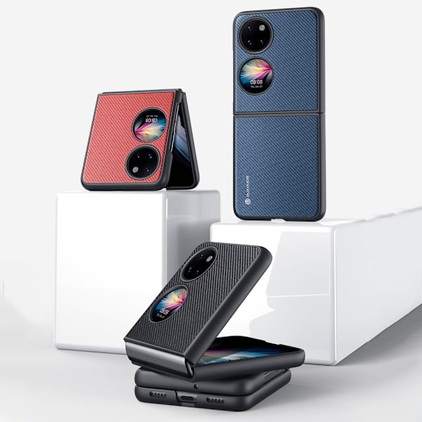 Dux Ducis Fino-deksel, deksel dekket med nylonmateriale, Huawei P50 Pocket rød