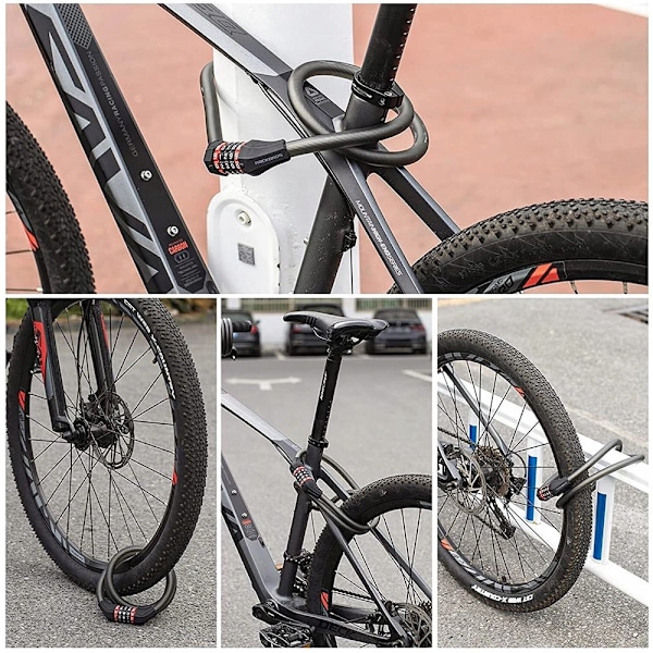 Rockbros RKS507-1BK Sykkellås for 1,8m Kombinasjon - Svart