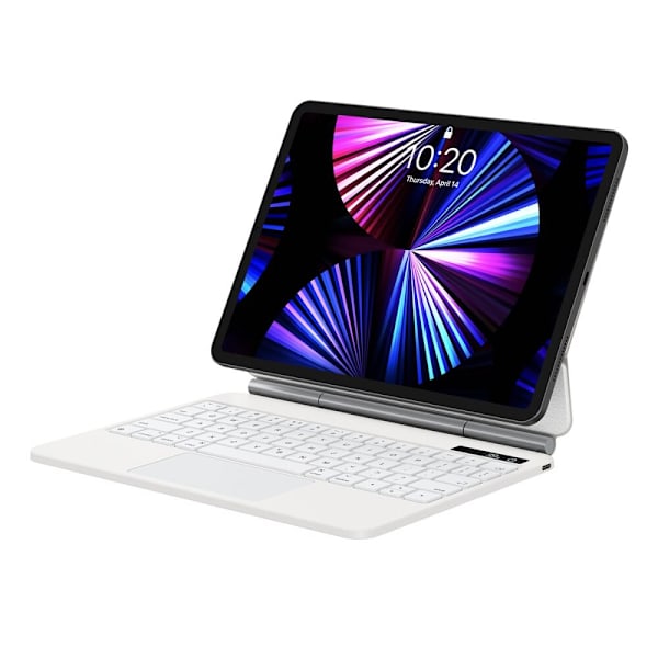 Magnetisk etui med tastatur til iPad Pro 12.9 Baseus Brilliance - hvit