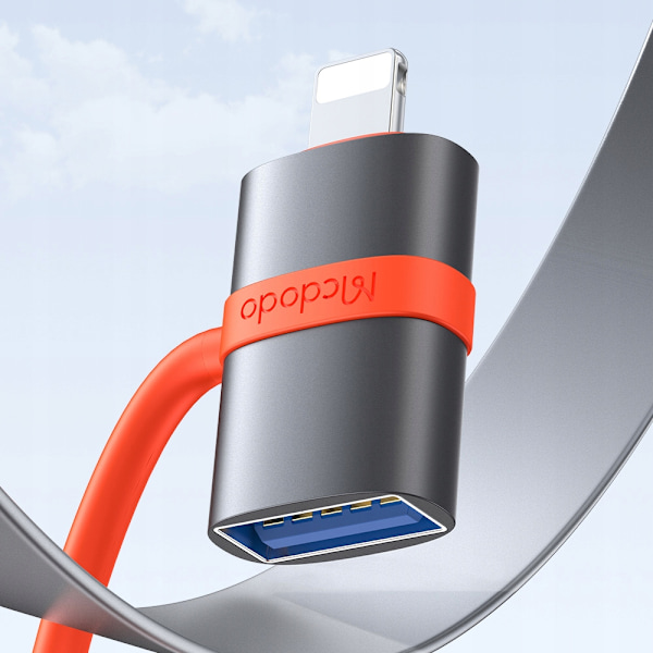 MCDODO ADAPTER USB-A 3.0 TILL LIGHTNING ADAPTER IPHONE IPAD 3A OTG