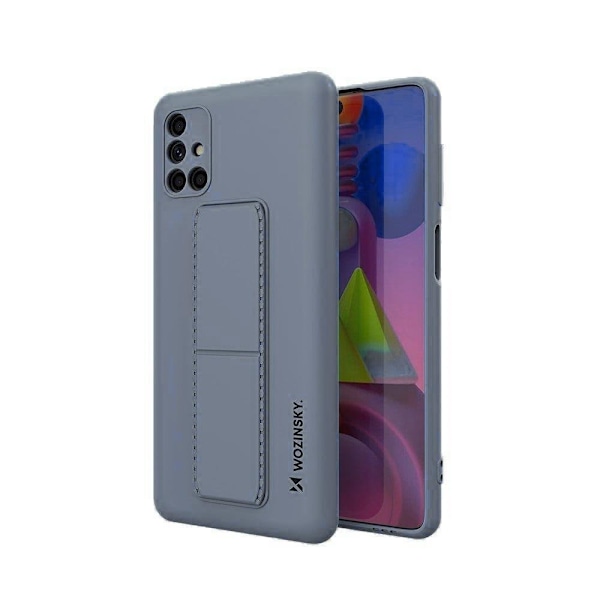 Wozinsky Kickstand Case silikondeksel med stativ for Samsung Galaxy M51 blå