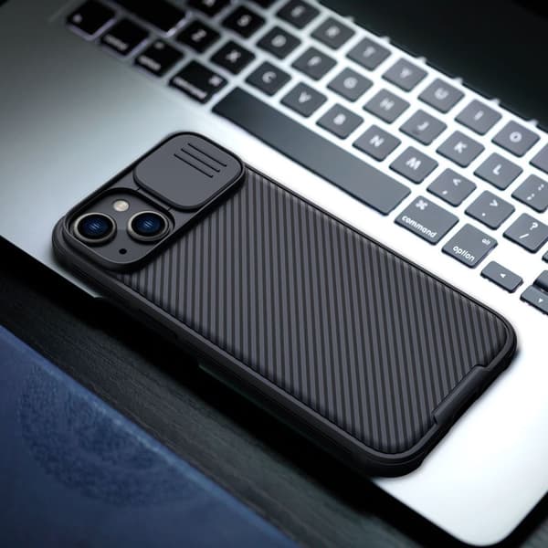 NILLKIN CASE CAMERA COVER TIL IPHONE 14+ GRØN