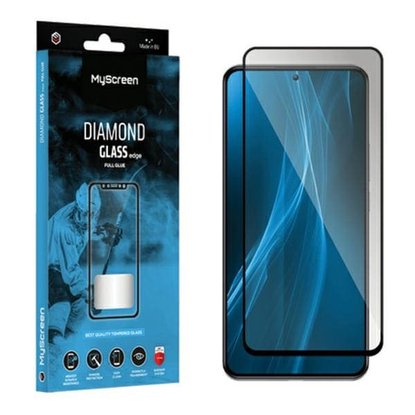 MS Diamond Glass Edge FG Sam A15 5G A156 svart/svart Hellim A15 4G/M15 5G