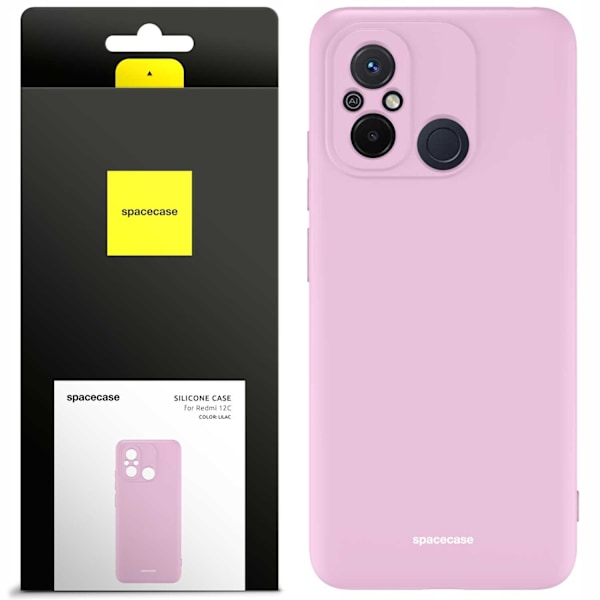 Spacecase Silikonfodral För Xiaomi Redmi 12C Lilac Skydd