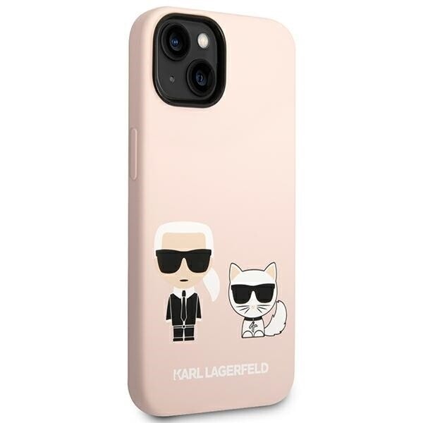 Karl Lagerfeld KLHMP14SSSKCI iPhone 14 6.1 hardt etui rosa/rosa silikon Karl & Choupette Magsafe