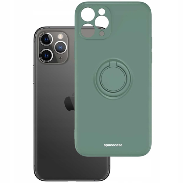 Spacecase Fodral Silikonskydd För Iphone 11 Pro Max Mörkgrön