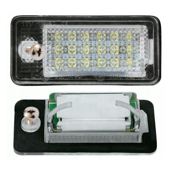 LED nummerskiltsett AutoTune For Audi A3 8P S3 A4 S4 B6 A4 B7 A6 C6 4F S6 A8 S8 D3 Q7