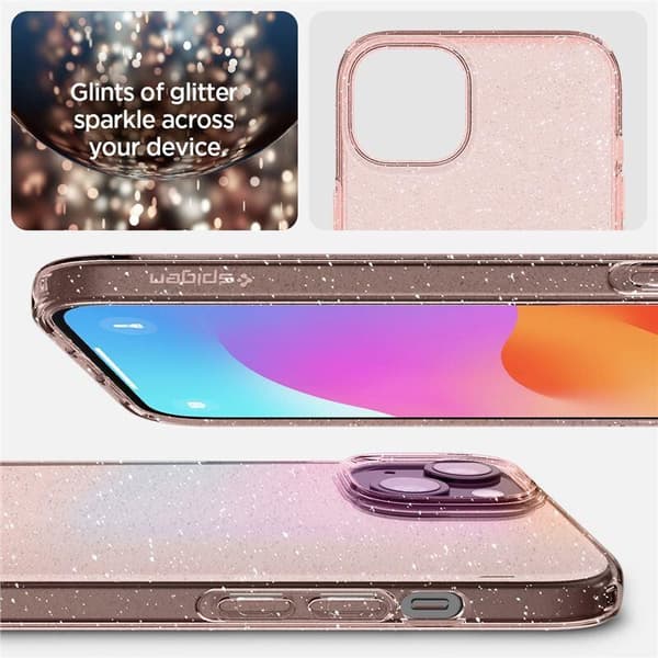 SPIGEN LIQUID CRYSTAL IPHONE 15 PLUS GLITTER CRYSTAL ROSE