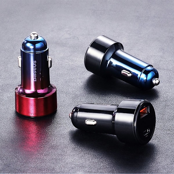 Baseus Magic Series Dual QC - Quick Charge 3.0 billader 2x USB 45W 6A svart (CCMLC20A-01)