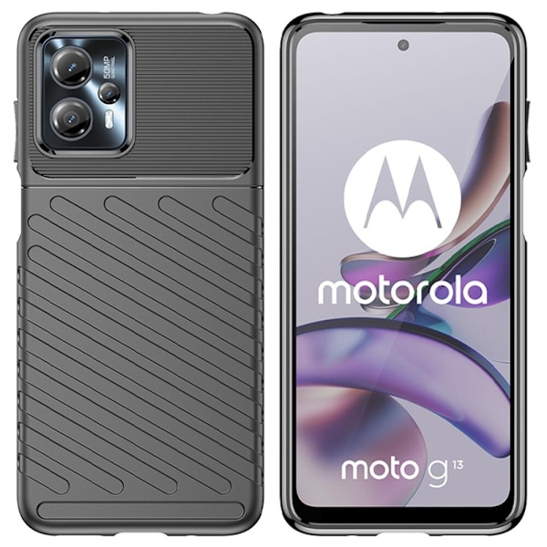 THUNDER CASE CASE HUSDÆKNING TIL MOTOROLA MOTO G13 SORT