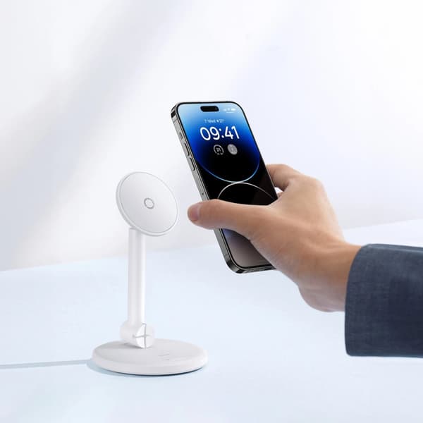 Baseus MagPro magnetisk telefonstativ - hvit