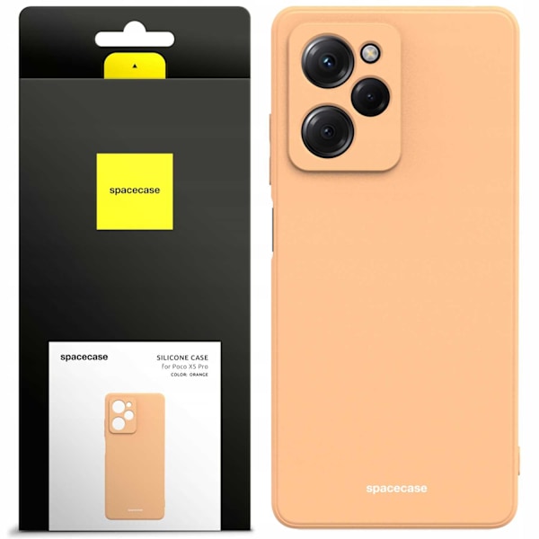 Spacecase Silikonecase Poco X5 Pro 5G Orange Skydd