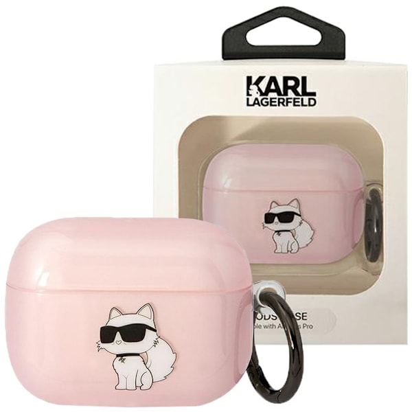 Karl Lagerfeld KLAPHNCHTCP veske til AirPods Pro - rosa Ikonik Choupette