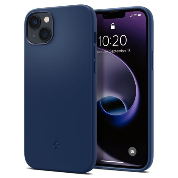 SPIGEN SILIKONE FIT MAG MAGSAFE IPHONE 14 PLUS NAVY BLÅ