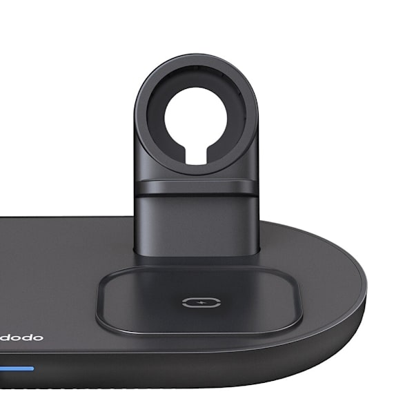 Mcdodo Dockningsstation, 3-i-1 laddare för iPhone, Airpods, Klocka, svart