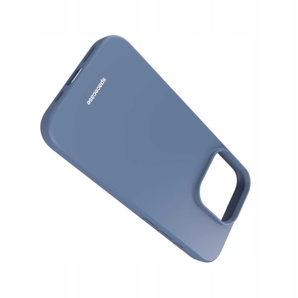 Spacecase Silikonfodral För Iphone 15 Pro Blue Högt Skydd