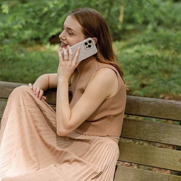UNIQ Coehl Terrazzo fodral iPhone 14 Pro Max 6,7" rosa/korallrosa