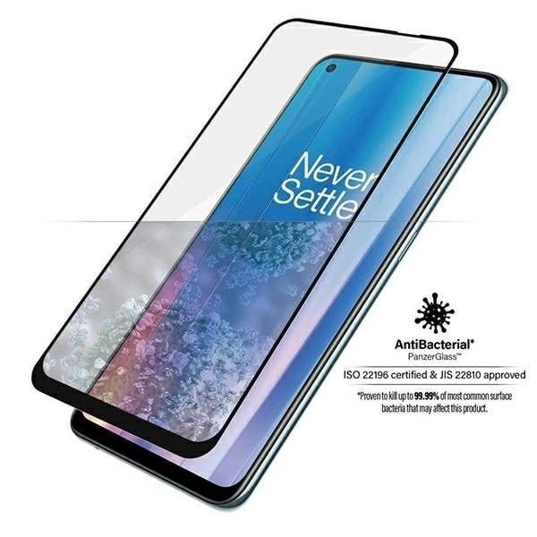 PANZERGLASS E2E SUPER+ HÆRDET GLAS PÅ ONEPLUS NORD CE 2 - MED SORT RAMME