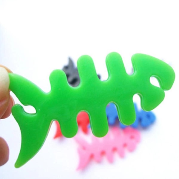 Fish Shape hodetelefonkabelinnpakning - Grønn