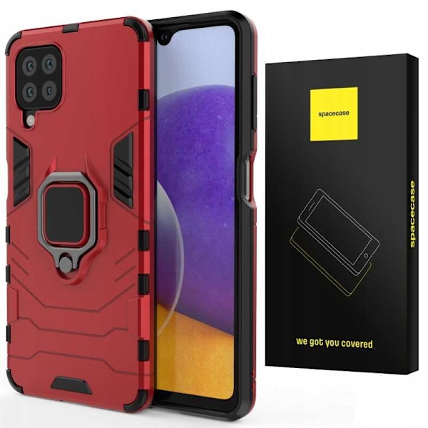 Spacecase Case X-Ring Case För Samsung Galaxy A22 M22 4G Röd