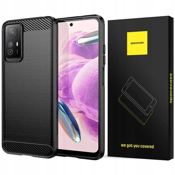 Spacecase Carbon Case För Xiaomi Redmi Note 12S Svart