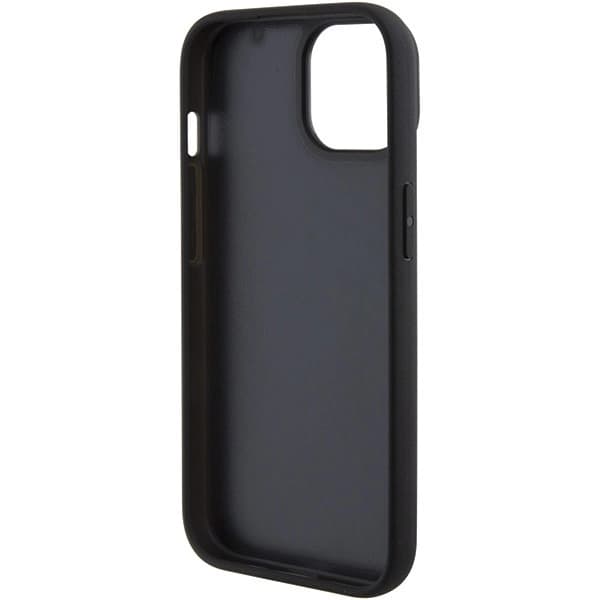 BMW LÆDER HOT STAMP ETUI TIL IPHONE 15 - SORT