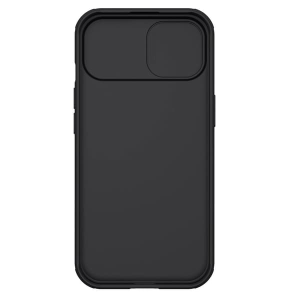 NILLKIN LÆDERETASK KAMERACOVER TIL IPHONE 15PLUS SORT