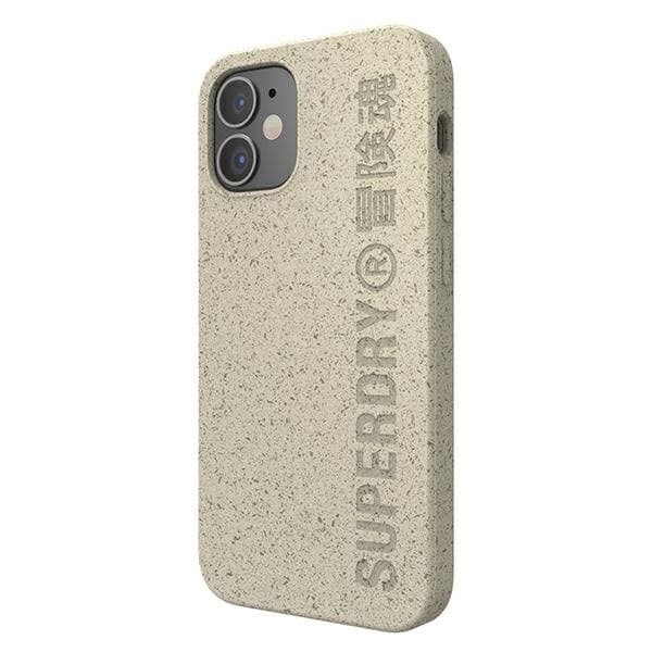 SuperDry Snap iPhone 12 mini komposterbart fodral sand/sand 42623